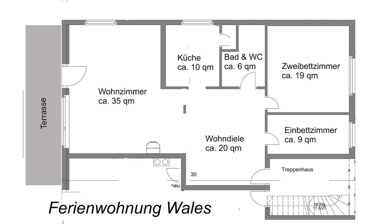 Ferienwohnung "Wales" Im Cnauceltaidd Wegensen Екстериор снимка